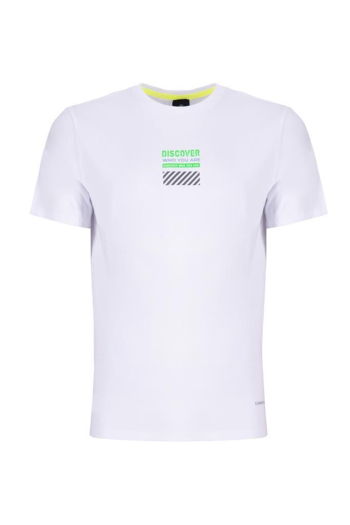 Lumberjack  Ct1069 Corey Minimal 2Fx Erkek T-shirt BEYAZ