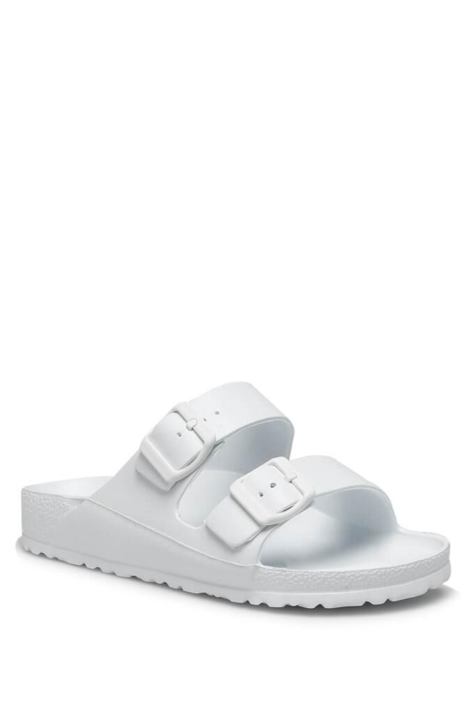 Lumberjack HOLIDAY 2FX Beyaz Kadın Mantar Terlik