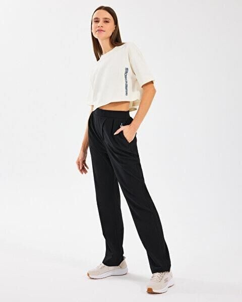 Skechers W Micro Wide Leg Pant Kadın Eşofman Altı Siyah S2510121-001