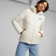 Puma Essentials Hooded Kadın Beyaz Kapüşonlu Mont 84894087