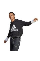 adidas adidas Kapüşon Yaka Siyah Erkek Sweatshırt Ic9363