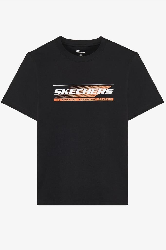 Skechers M Lightweight Graphic Erkek Tişört Siyah S2510164-001