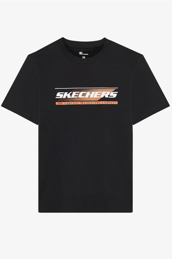 Skechers M Lightweight Graphic Erkek Tişört Siyah S2510164-001