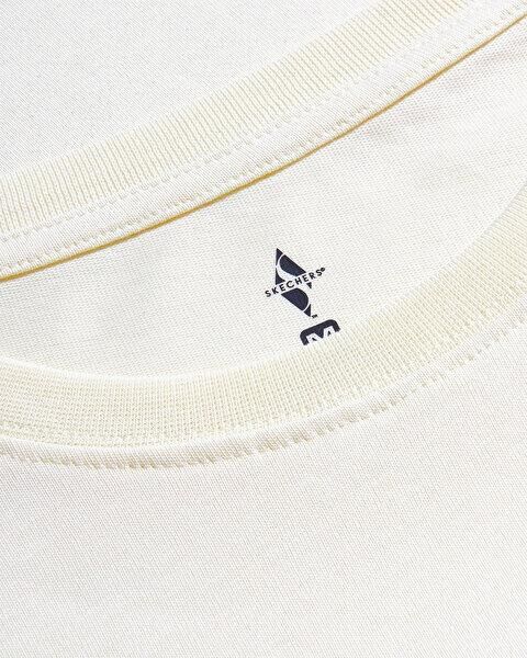 Skechers W Crop Fit Graphic Tee Kadın Tişört Beyaz S2510147-102