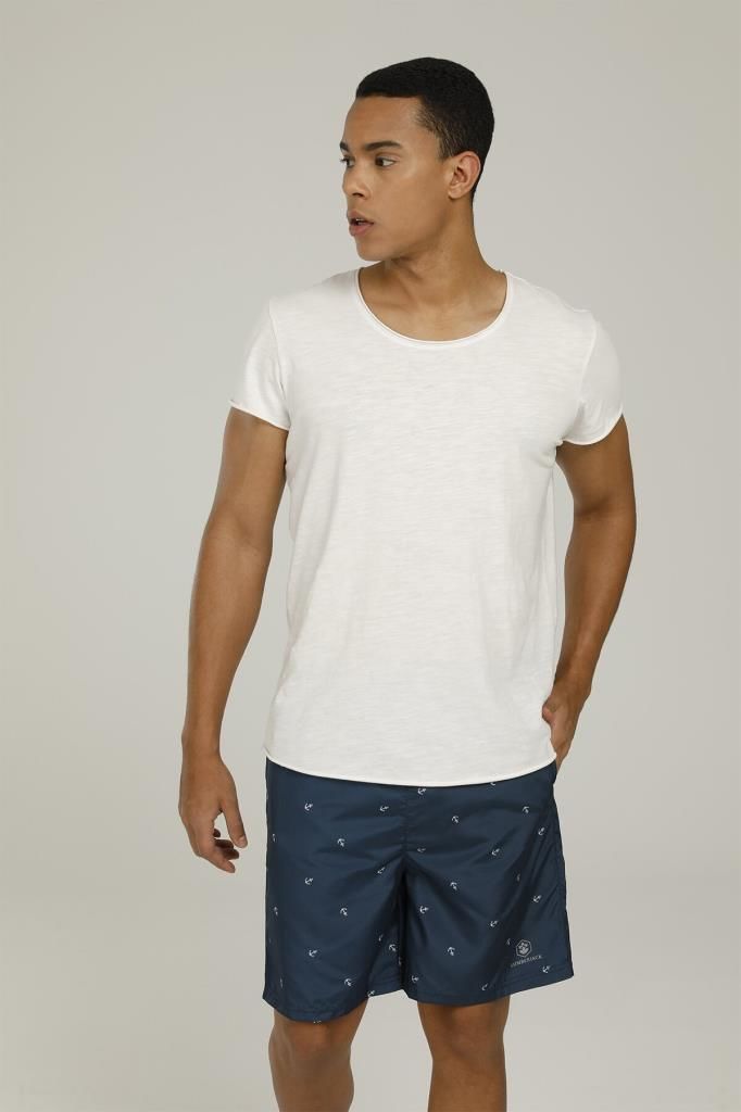 Lumberjack CT1145 ANCHOR SWIM SHORT Lacivert Erkek Deniz Şortu