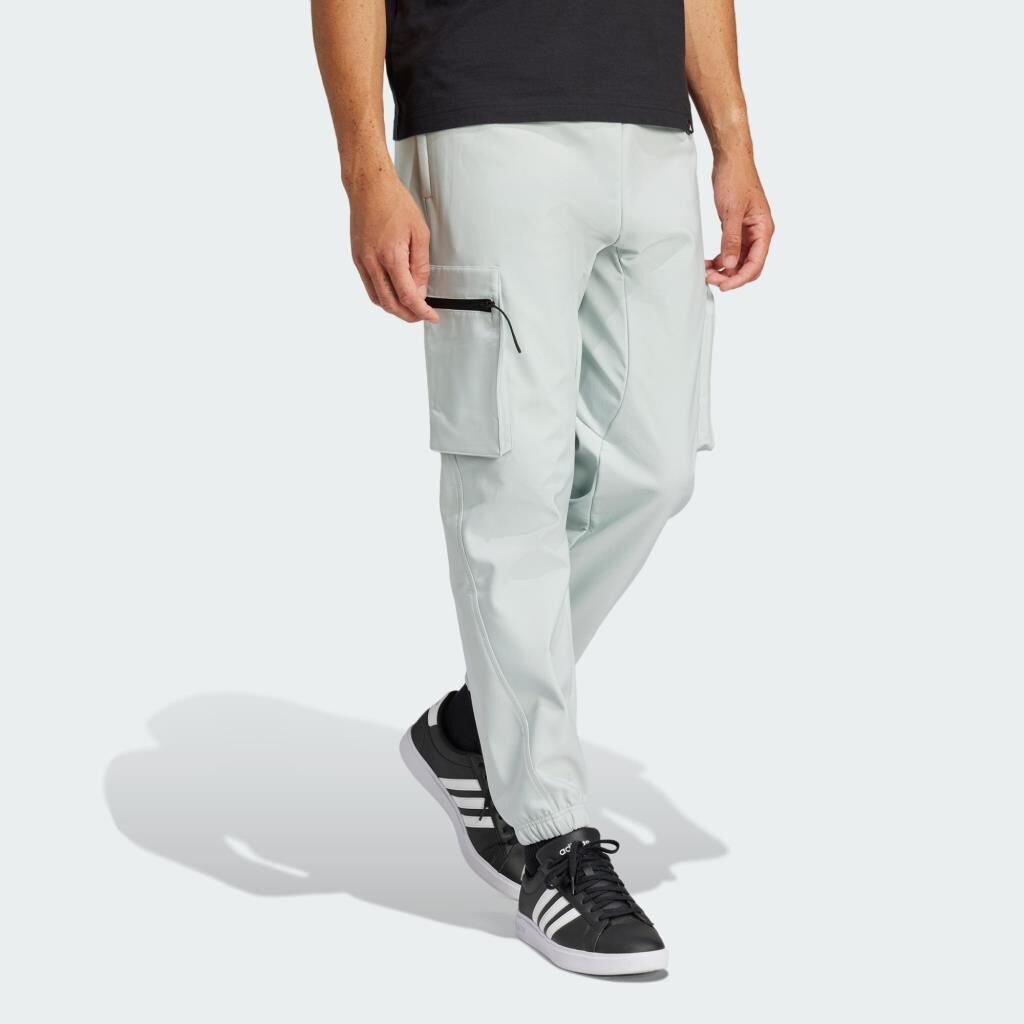adidas City Escape Premium Cargo Trousers Erkek Eşofman Altı Gri JF3286