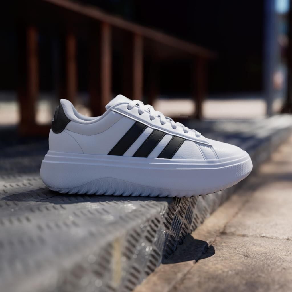 adidas Grand Court Platform Kadın Sneakers Beyaz IE1092