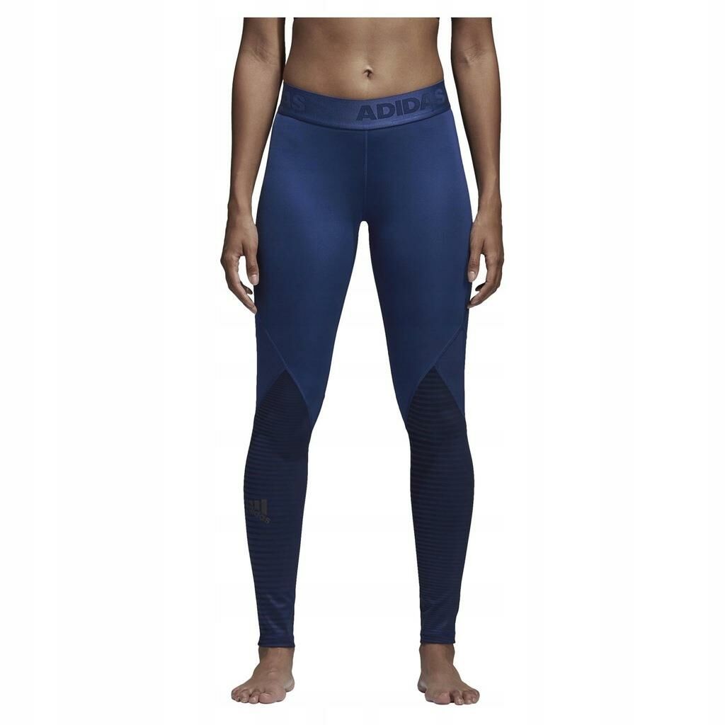 Adidas Alphaskin Sport Printed Kadın Mavi Tayt CE3982
