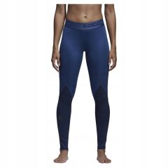 Adidas Alphaskin Sport Printed Kadın Mavi Tayt CE3982