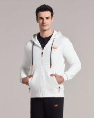 Skechers M Lw Fleece Pop Up Detailed Full Zip Hoodie Sweatshirt S231002-100