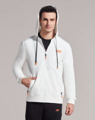 Skechers M Lw Fleece Pop Up Detailed Full Zip Hoodie Sweatshirt S231002-100
