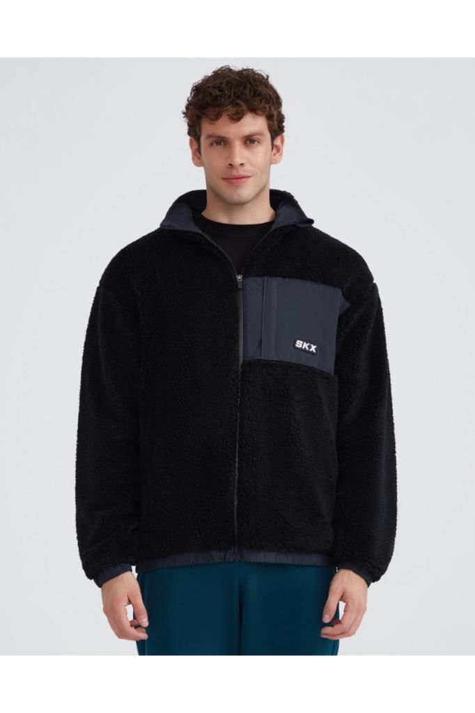 Skechers S232294-001 Erkek Outdoor Polar Sweat Siyah