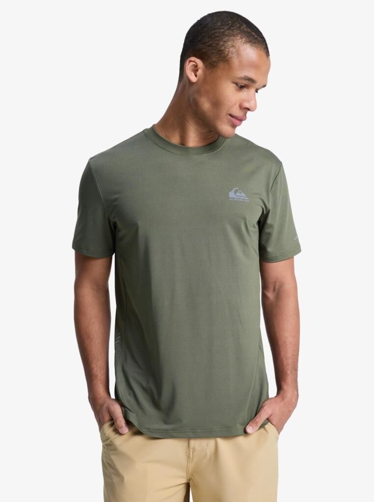 Quicksilver Caecilian T-Shirt Erkek - Açık Yeşil - EQYZT08292 6490