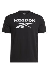 Reebok IDENTITY STACKED L Siyah Erkekl T-Shirt II8109