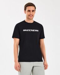 Skechers M Lightweight Graphic Erkek Tişört Siyah S2510169-001