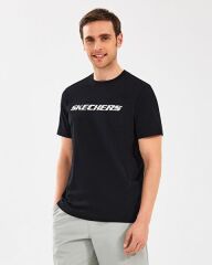 Skechers M Lightweight Graphic Erkek Tişört Siyah S2510169-001