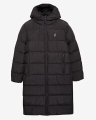 Skechers W Outerwear Puffer Jacket Kadın Mont Uzun Siyah S242132-001