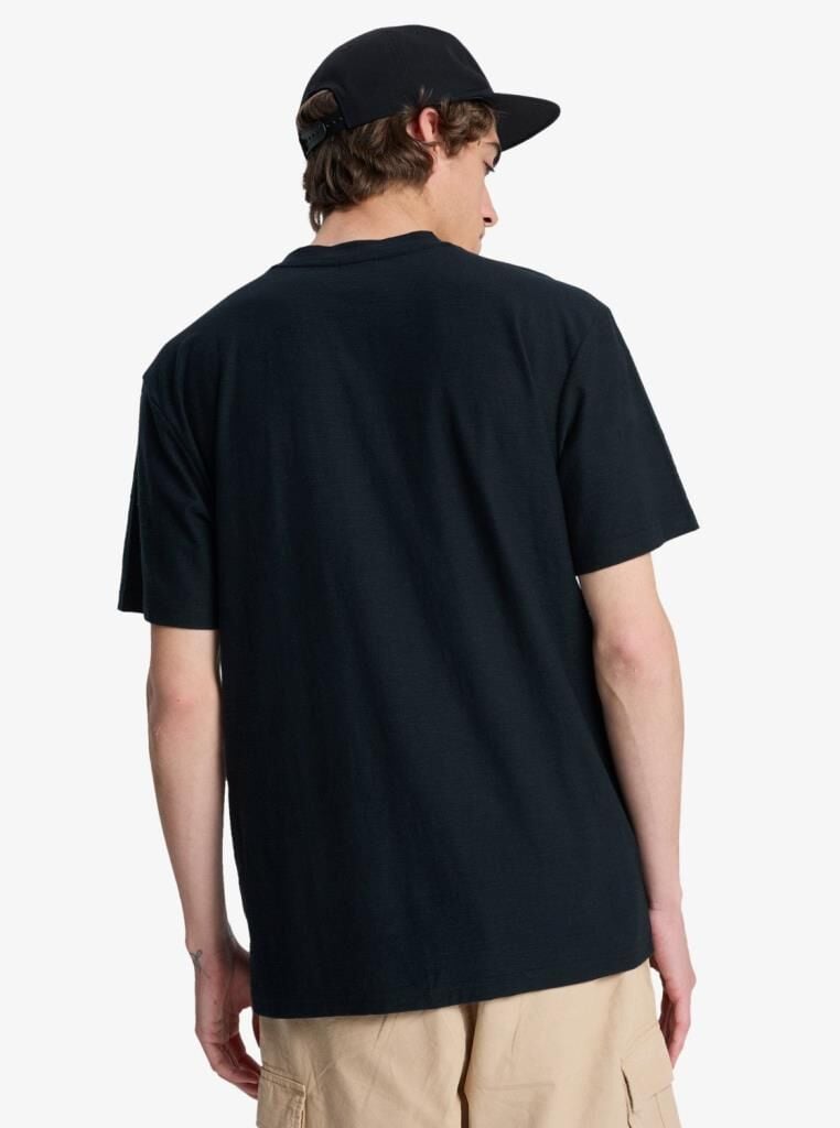 Quiksilver Slub Roundneck - Short Sleeve Erkek Antrasit T-Shirt - EQYKT04391 11783