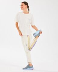 Skechers W Diagonal Lw Fleece Jogger Sweatpant Kadın Eşofman Altı Beyaz S2510048-102