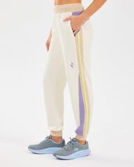 Skechers W Diagonal Lw Fleece Jogger Sweatpant Kadın Eşofman Altı Beyaz S2510048-102