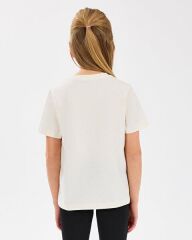 Skechers G Graphıc Tee Kız Çocuk Tişört Beyaz SK2510016-102