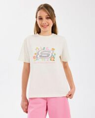 Skechers G Regular Fit Graphic Kız Çocuk Tişört Beyaz SK2510115-102
