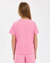 Skechers G Regular Fit Graphic Kız Çocuk Tişört Pembe SK2510132-610