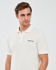 Skechers Polo M Short Sleeve Erkek Polo Yaka Tişört Beyaz S211800-102