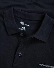 Skechers Polo M Short Sleeve Erkek Polo Yaka Tişört Siyah S211800-001