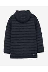 Skechers W Essential Midi Lenght Hooded Jacket Kadın Siyah Mont - S212276-001