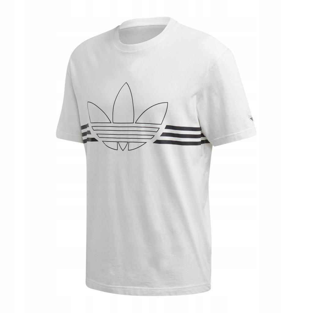 Adidas Erkek Günlük Tişört ED4700 Beyaz Outline Trf Tee