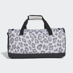 Adidas GE1231 Linear Leopard Duffel Çanta - Küçük Boy - Gri