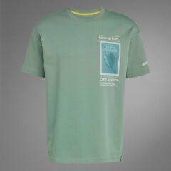 adidas Nat Geo Aeroready Graphic Tee Erkek Tişört Yeşil JD5963