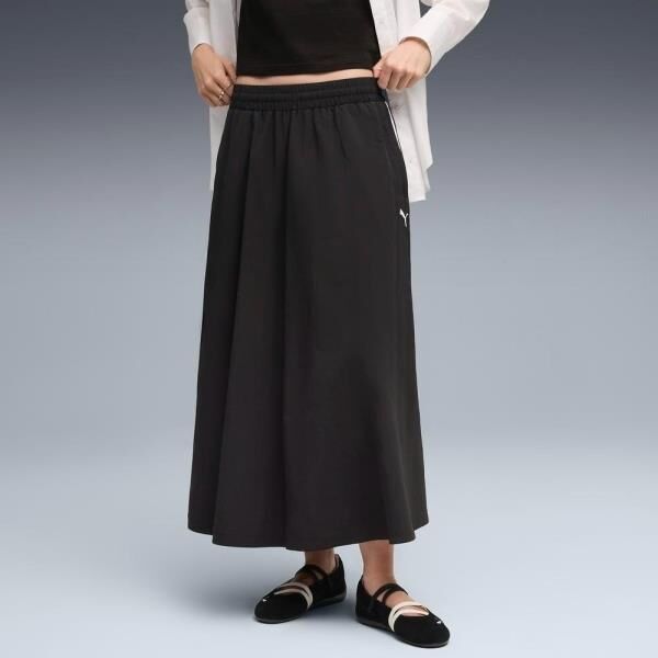 Puma T7 Woven Midi Skirt Kadın Etek Siyah 63343801