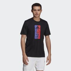 Adidas Primeblue For The Oceans Icons Graphic Erkek Siyah Tişört GL3263