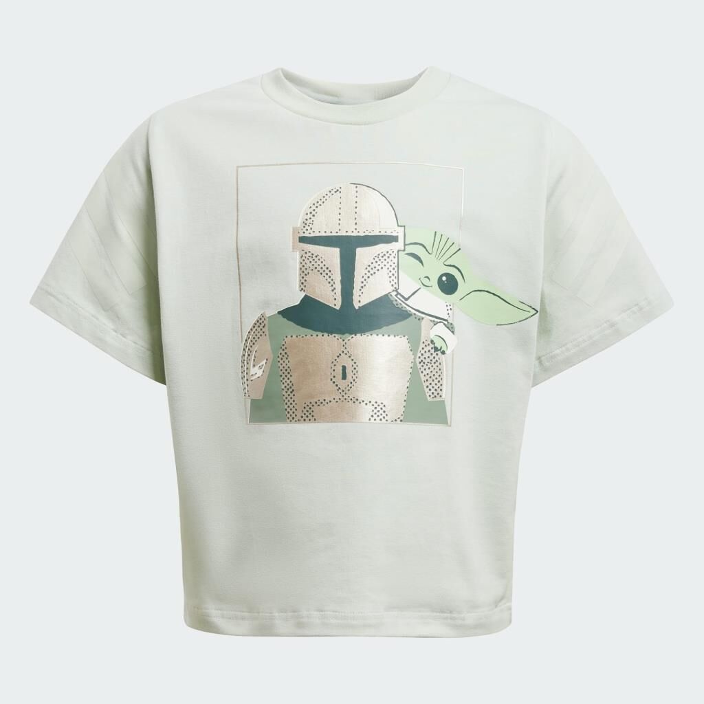 adidas X Star Wars The Mandalorian Tee Set Bebek Tişört- Şort Takımı Yeşil JF3648