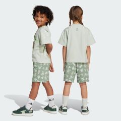 adidas X Star Wars The Mandalorian Tee Set Bebek Tişört- Şort Takımı Yeşil JF3648