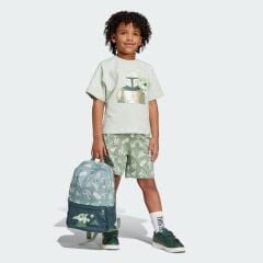 adidas X Star Wars The Mandalorian Tee Set Bebek Tişört- Şort Takımı Yeşil JF3648