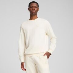 Puma Ess Elevated Crew Erkek Sweatshirt Krem 68472799