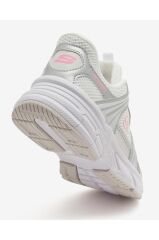 Skechers RETRO-GRAPH Büyük Kız Çocuk Beyaz/Gümüş/Pembe Spor Ayakkabı 319078L WSPK