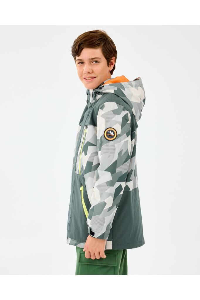 Skechers B Outerwear Padded Jacket Erkek Çocuk Mont Gri SK242025-040