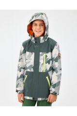 Skechers B Outerwear Padded Jacket Erkek Çocuk Mont Gri SK242025-040