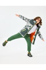 Skechers B Outerwear Padded Jacket Erkek Çocuk Mont Gri SK242025-040