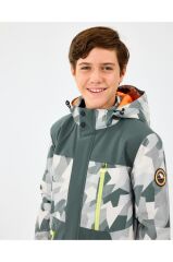 Skechers B Outerwear Padded Jacket Erkek Çocuk Mont Gri SK242025-040