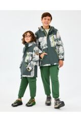 Skechers B Outerwear Padded Jacket Erkek Çocuk Mont Gri SK242025-040