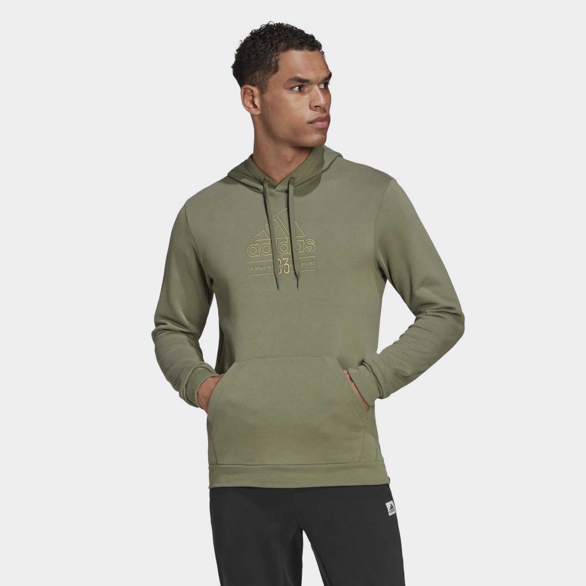 Adidas M Bb Hd Sw Erkek Yeşil Günlük Stil Sweatshirt GD3846