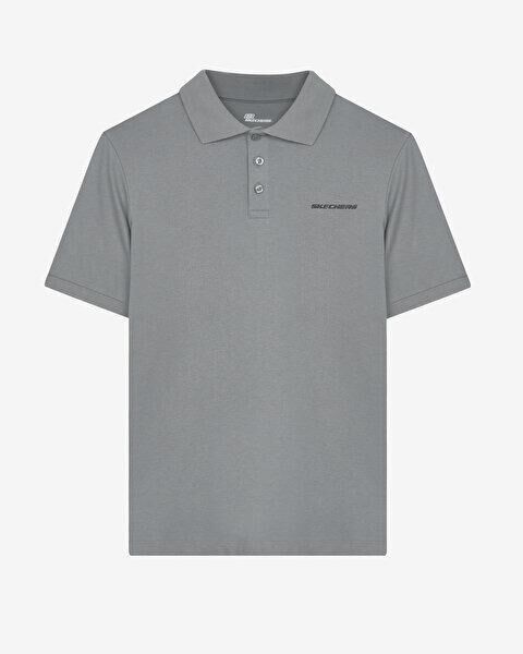 Skechers Polo M Short Sleeve Erkek Polo Yaka Tişört Antrasit S211800-003