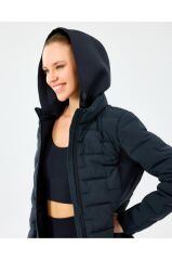 Skechers W Full Zip Jacket Kadın Mont Siyah S242060-3817