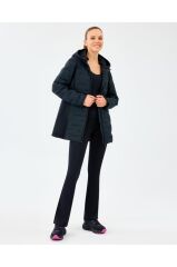 Skechers W Full Zip Jacket Kadın Mont Siyah S242060-3817