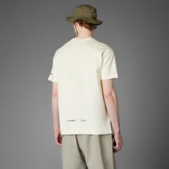 adidas Nat Geo Aeroready Graphic Tee Erkek Tişört Krem JD5962